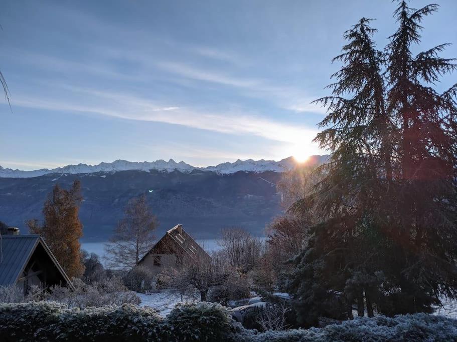 Maison Familiale En Montagne Avec Vue Merveilleuse Sur Le Massif De Belledonne Saint-Bernard  Eksteriør bilde