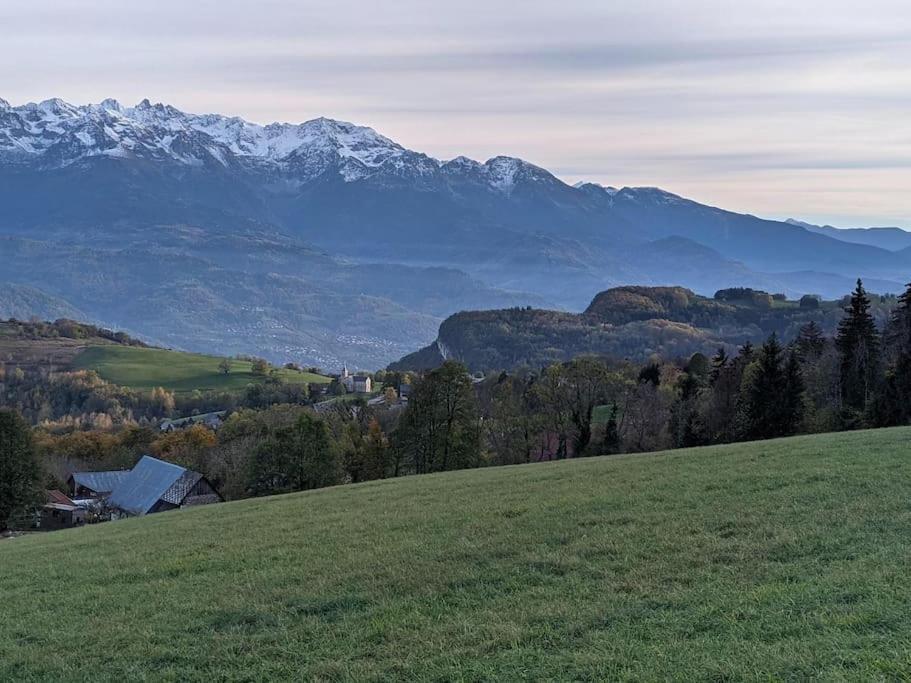 Maison Familiale En Montagne Avec Vue Merveilleuse Sur Le Massif De Belledonne Saint-Bernard  Eksteriør bilde