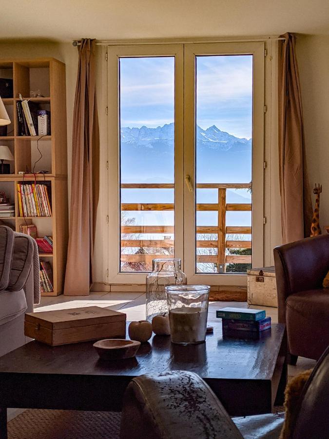 Maison Familiale En Montagne Avec Vue Merveilleuse Sur Le Massif De Belledonne Saint-Bernard  Eksteriør bilde