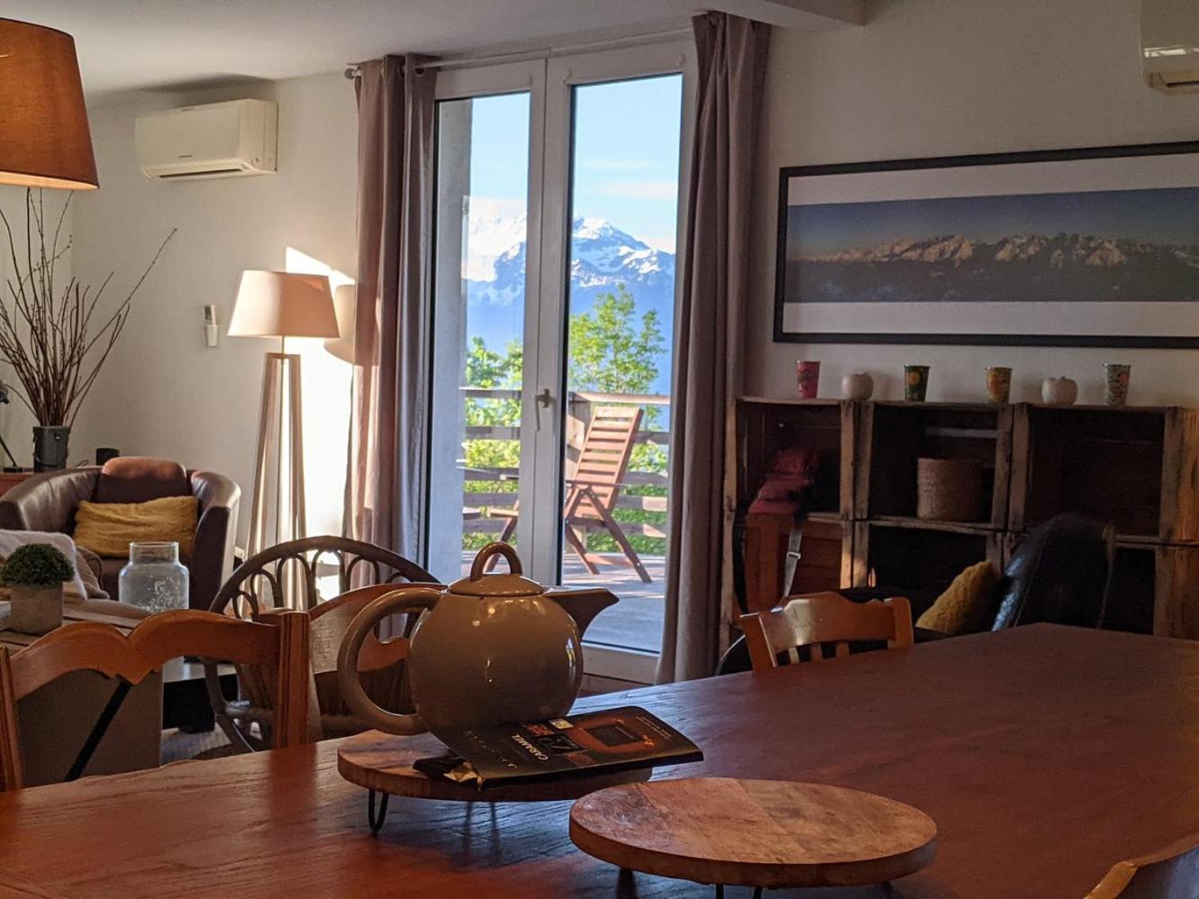 Maison Familiale En Montagne Avec Vue Merveilleuse Sur Le Massif De Belledonne Saint-Bernard  Eksteriør bilde