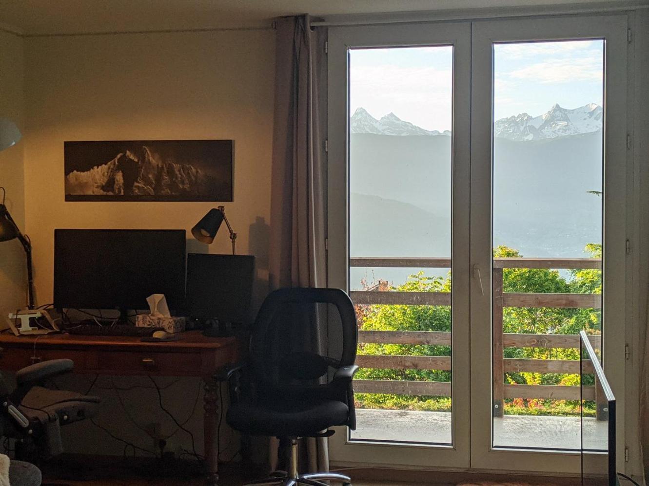 Maison Familiale En Montagne Avec Vue Merveilleuse Sur Le Massif De Belledonne Saint-Bernard  Eksteriør bilde